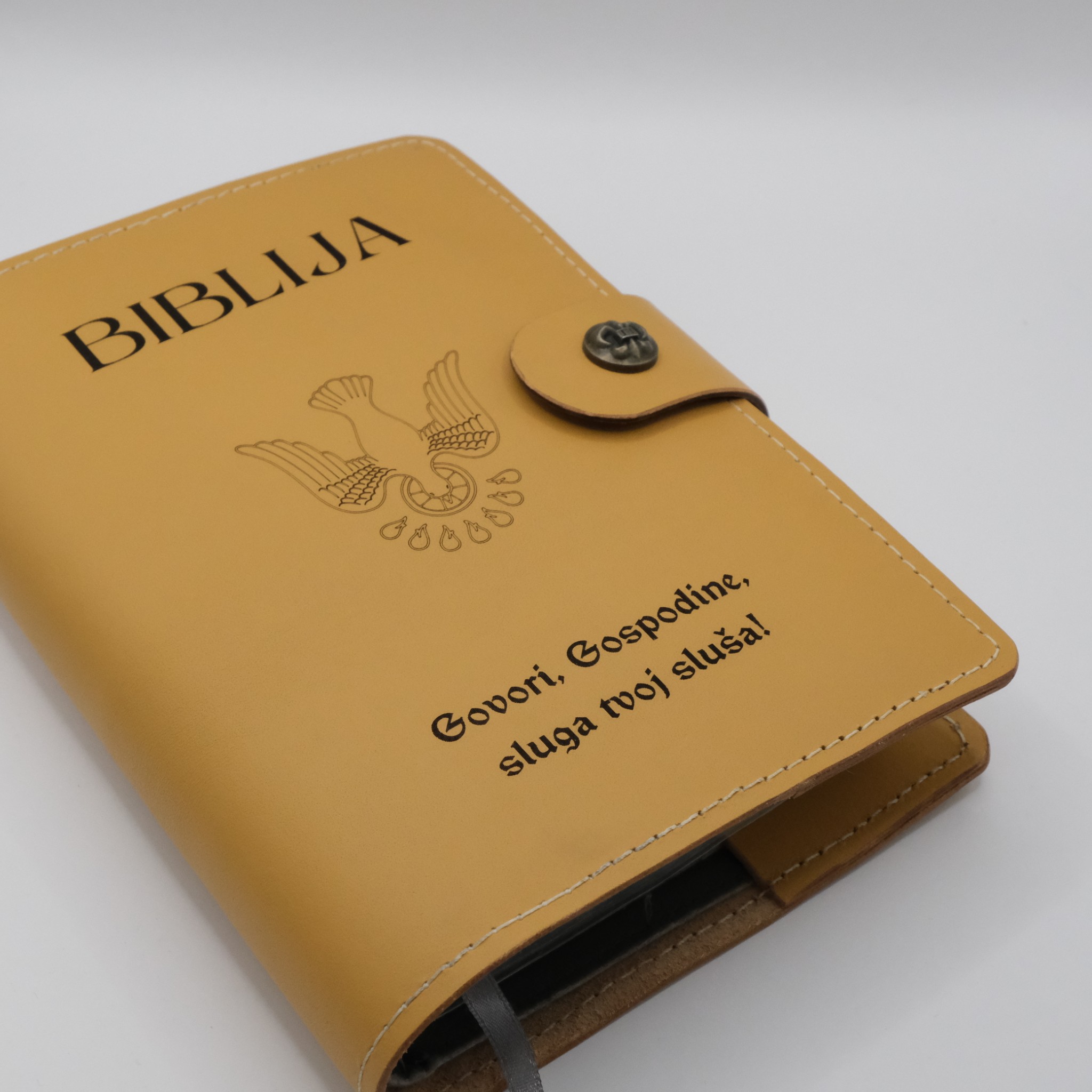 Kožni omot za džepnu Bibliju "Govori Gospodine..." - Slika 4