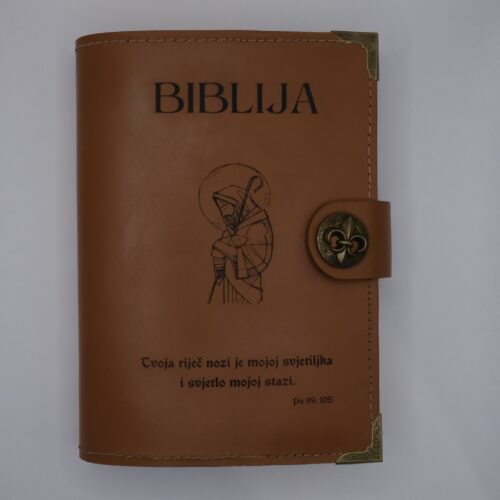 Kožni omot za džepnu Bibliju "Tvoja riječ..."