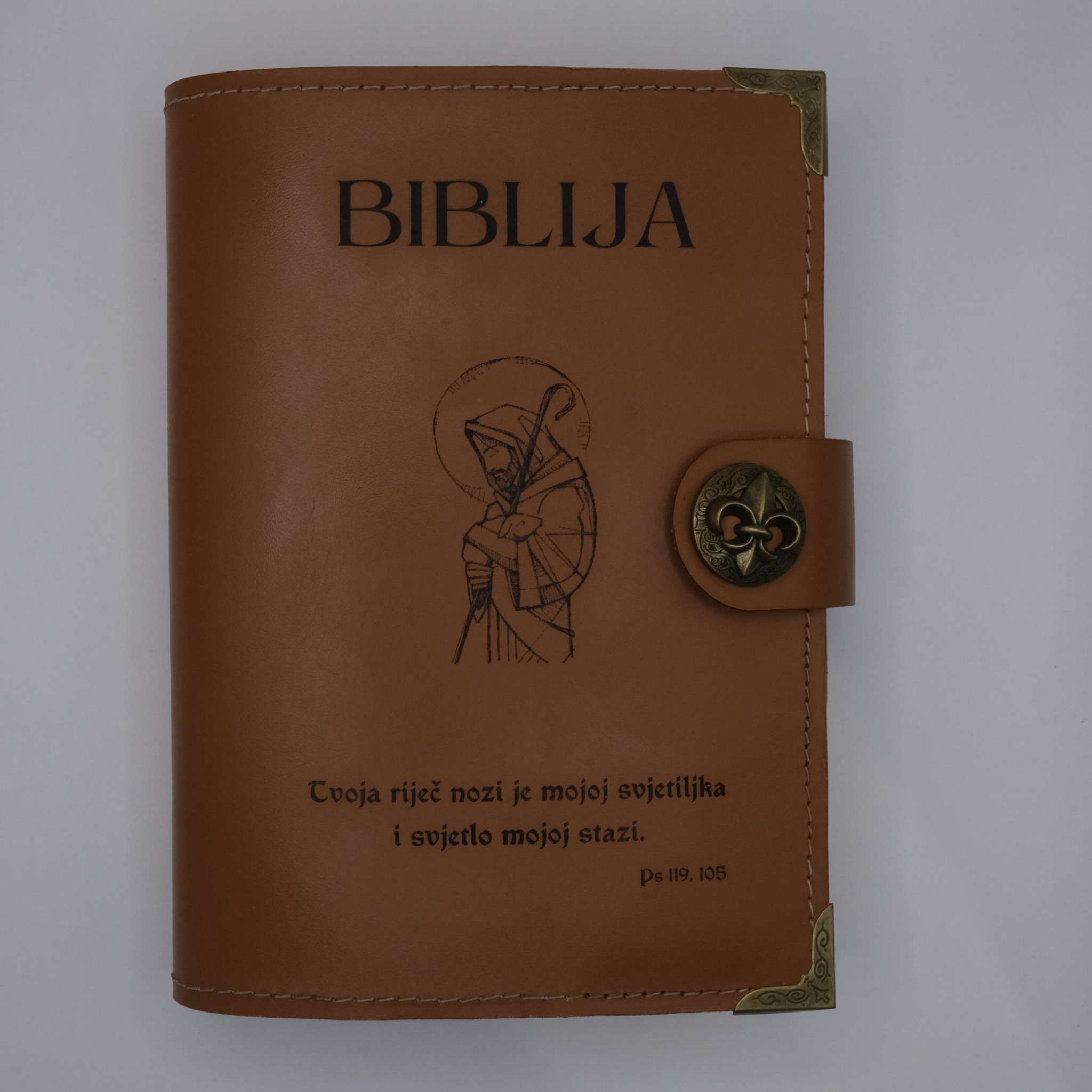 Kožni omot za džepnu Bibliju "Tvoja riječ..."