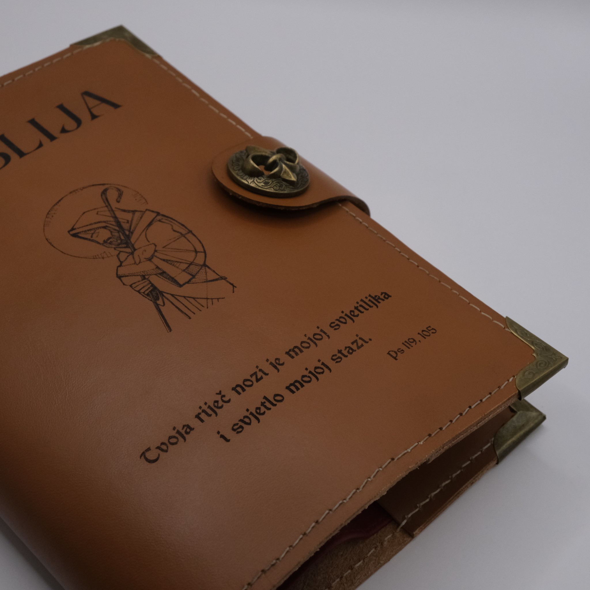 Kožni omot za džepnu Bibliju "Tvoja riječ..." - Slika 4